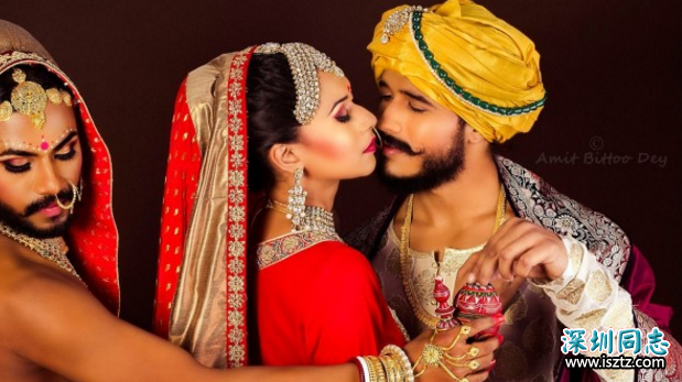 两名印度同性恋竟共享一位娇妻