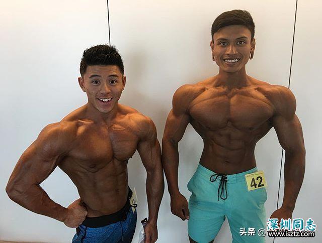 健美产业，新加坡涌现出很多肌肉猛男,个子不高肌肉很大
